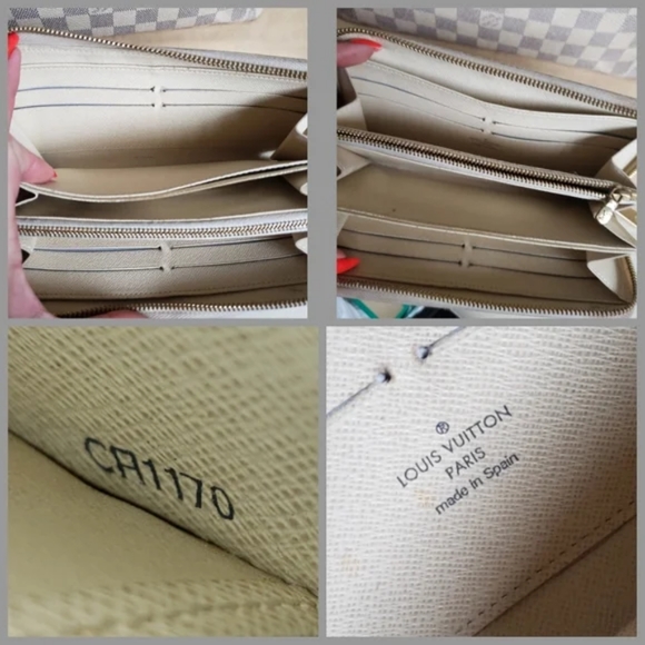 Louis Vuitton Damier Azur Saleya MM Bag & Matching Zippy Wallet - Picture 10 of 16